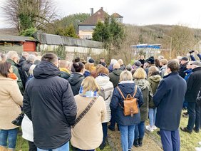 Eindrücke vom Holocaust-Gedenktag am 27. Januar 2025 auf dem jüdischen Friedhof Plettenberg.