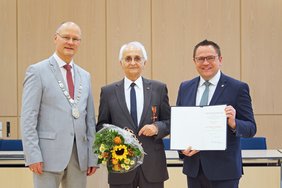 Eindrücke Verleihung Bundesverdienstkreuz an Klaus Ising.