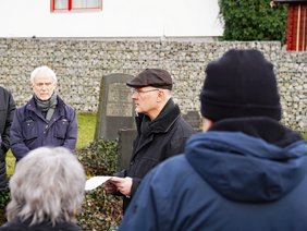 Eindrücke vom Holocaust-Gedenktag am 27. Januar 2025 auf dem jüdischen Friedhof Plettenberg.