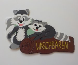 Waschbaergruppe