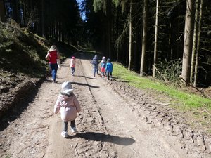 Kinder im Wald