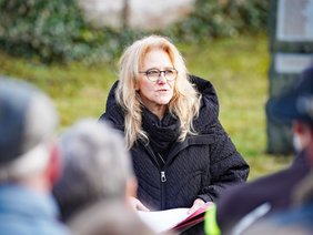 Eindrücke vom Holocaust-Gedenktag am 27. Januar 2025 auf dem jüdischen Friedhof Plettenberg.