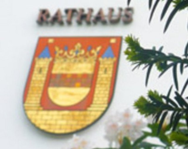 Stadtwappen am Rathaus