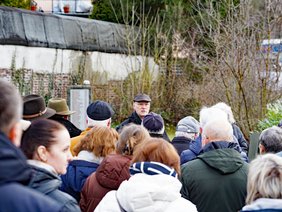 Eindrücke vom Holocaust-Gedenktag am 27. Januar 2025 auf dem jüdischen Friedhof Plettenberg.