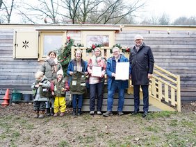 Eindrücke von der Zertifizierung zur Naturpark-Kita Himmelmert.