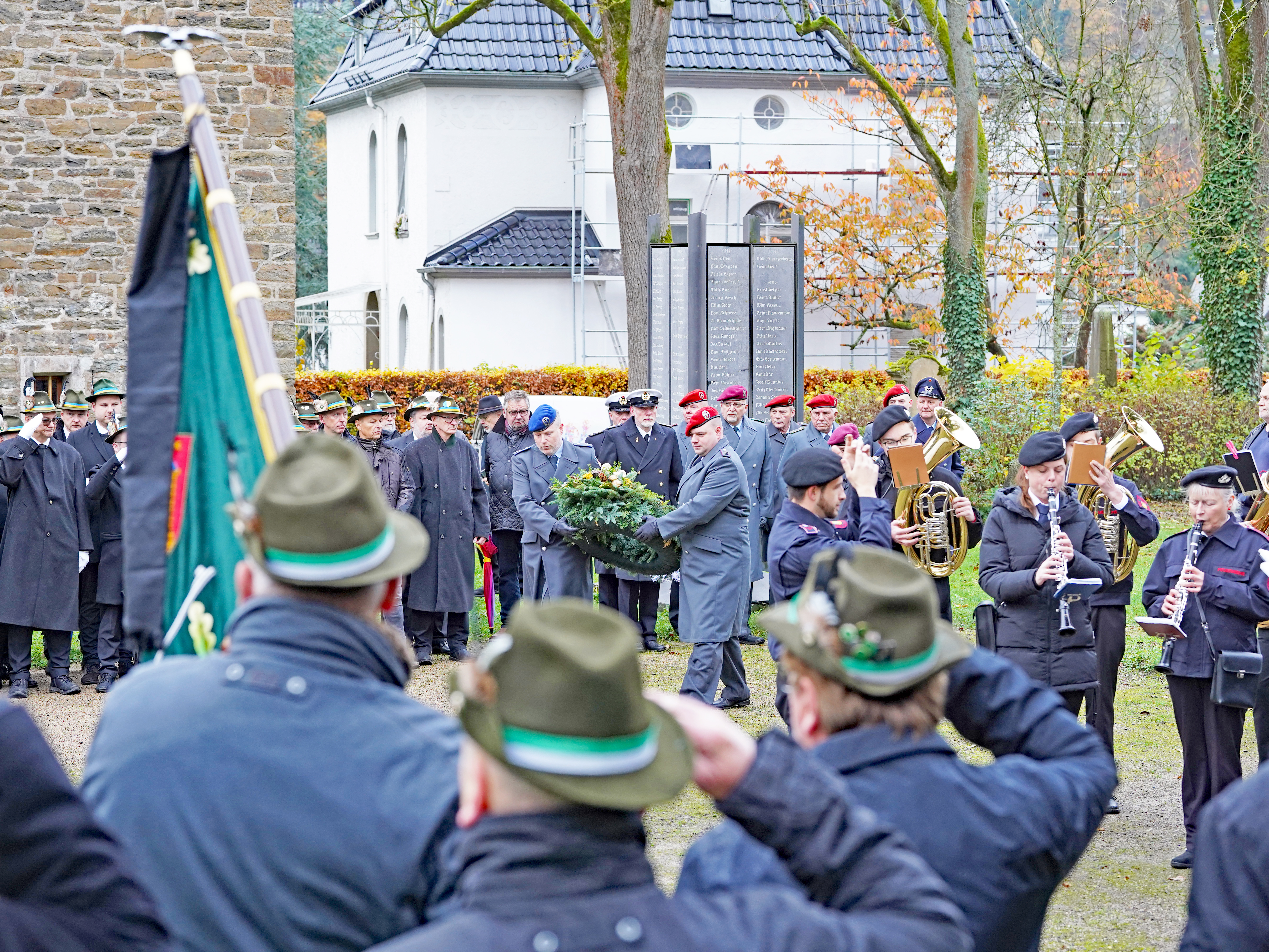 Eindrücke Gedenkveranstaltung Volkstrauertag 2024, Böhler Park, Plettenberg.