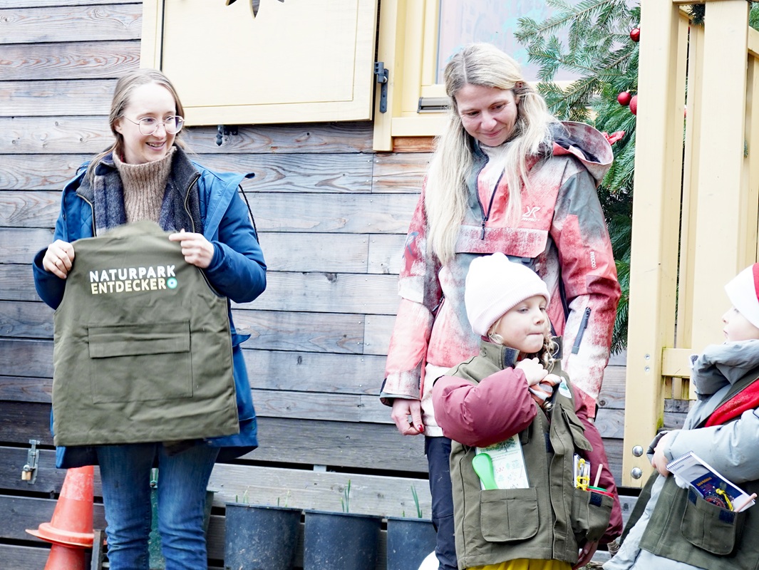 Eindrücke von der Zertifizierung zur Naturpark-Kita Himmelmert.