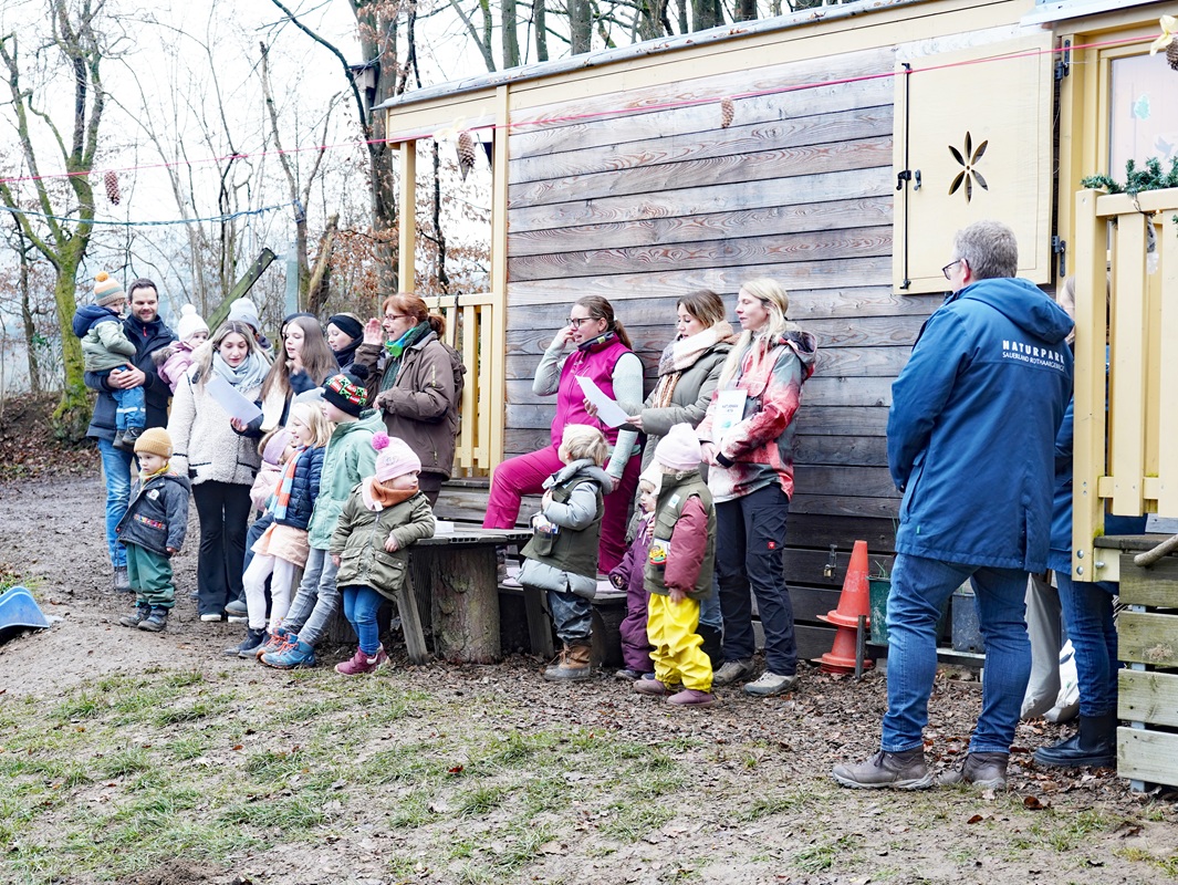 Eindrücke von der Zertifizierung zur Naturpark-Kita Himmelmert.