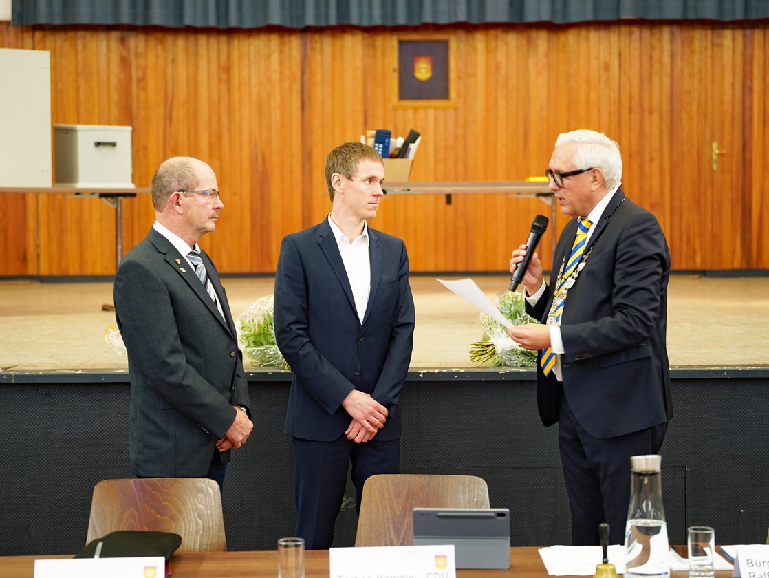 Eindrücke von der konstituierenden Sitzung des Rates der Stadt Plettenberg, am 4. November 2025.