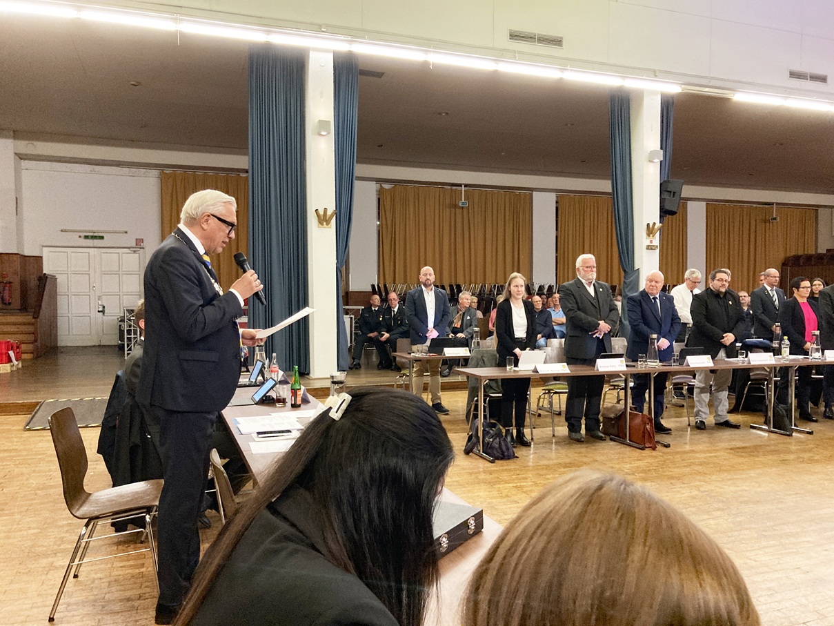 Eindrücke von der konstituierenden Sitzung des Rates der Stadt Plettenberg, am 4. November 2025.