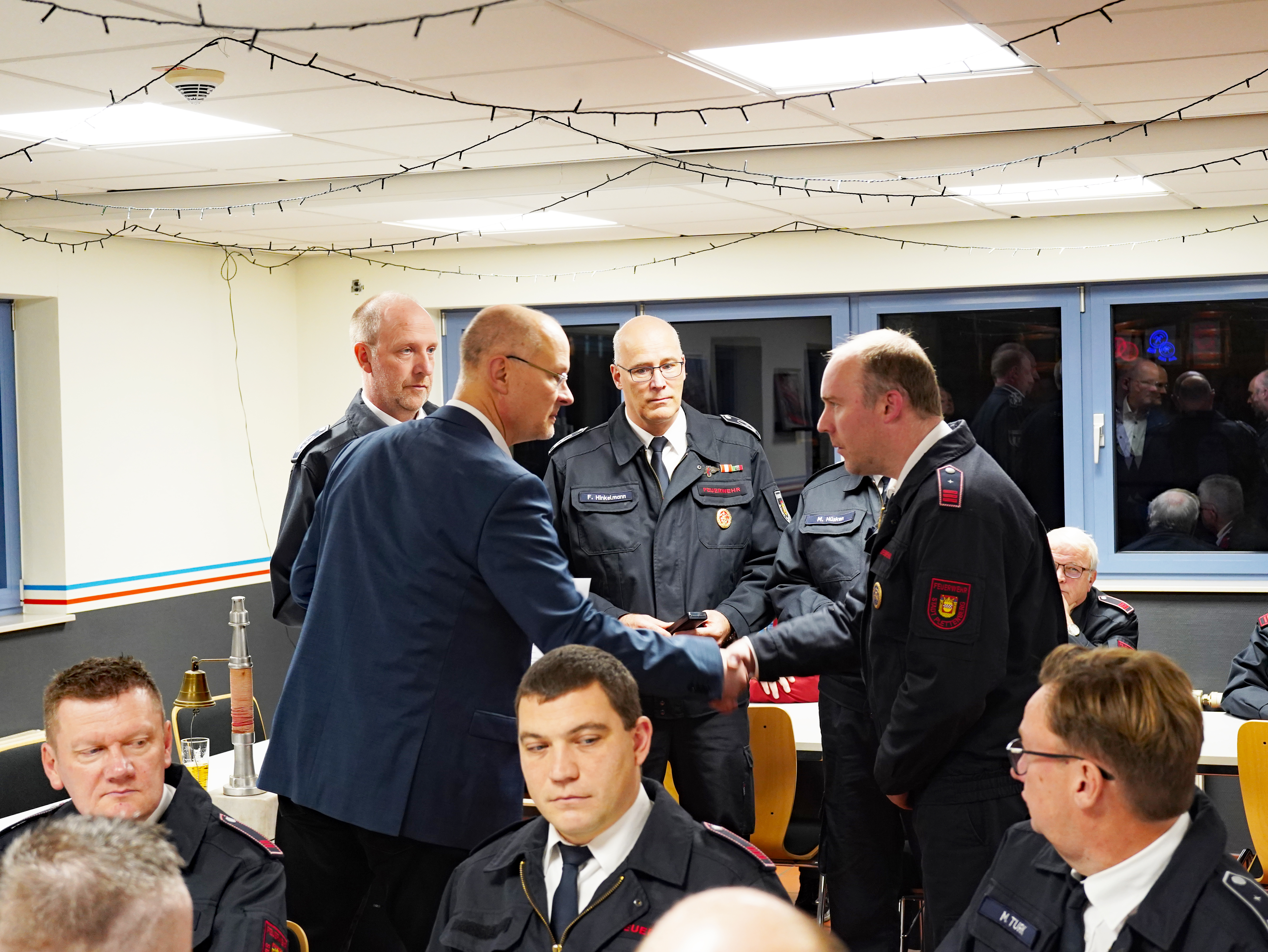 Eindrücke von der Jubilarehrung der Freiwilligen Feuerwehr Plettenberg, 2024.