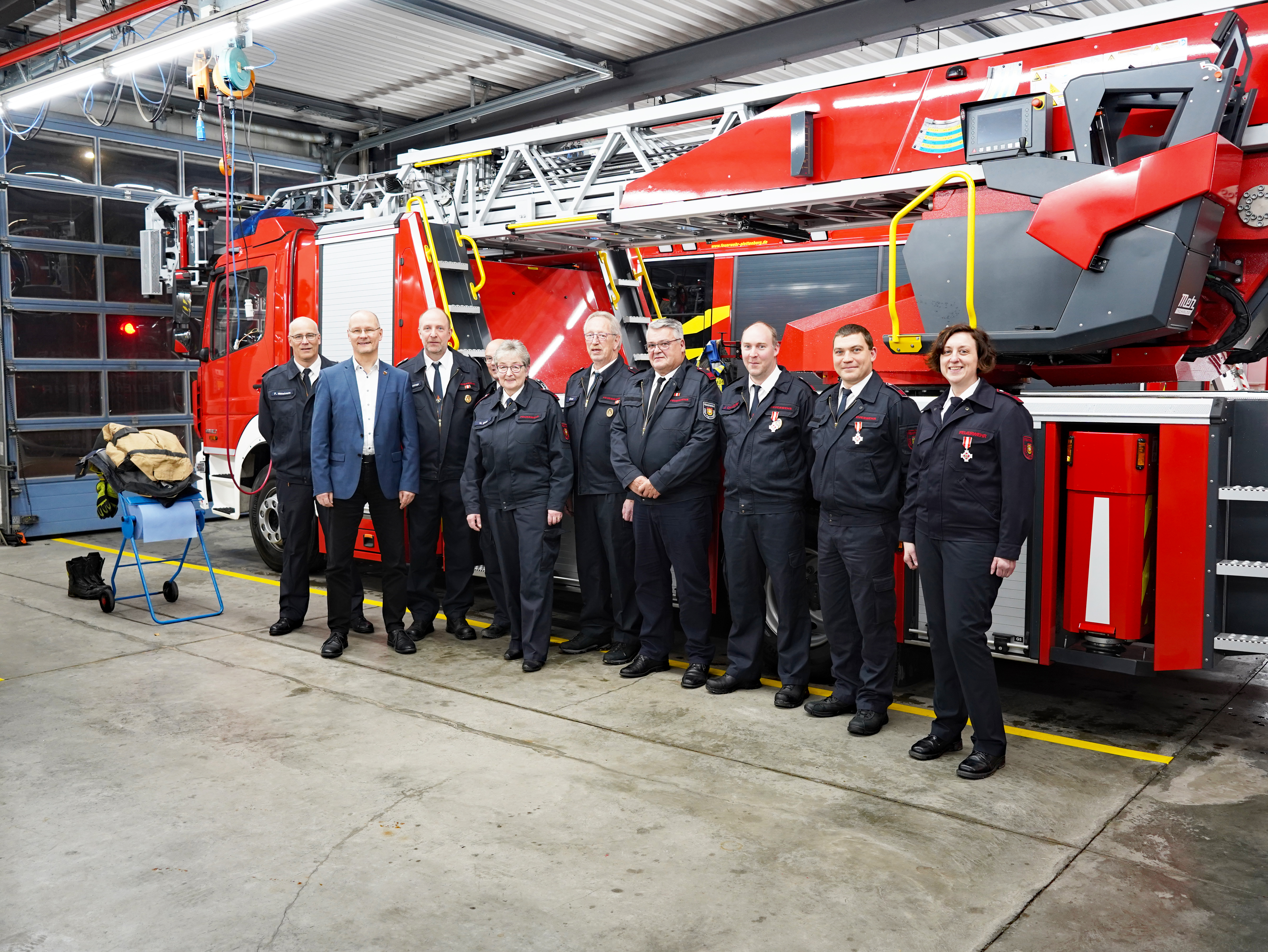 Eindrücke von der Jubilarehrung der Freiwilligen Feuerwehr Plettenberg, 2024.