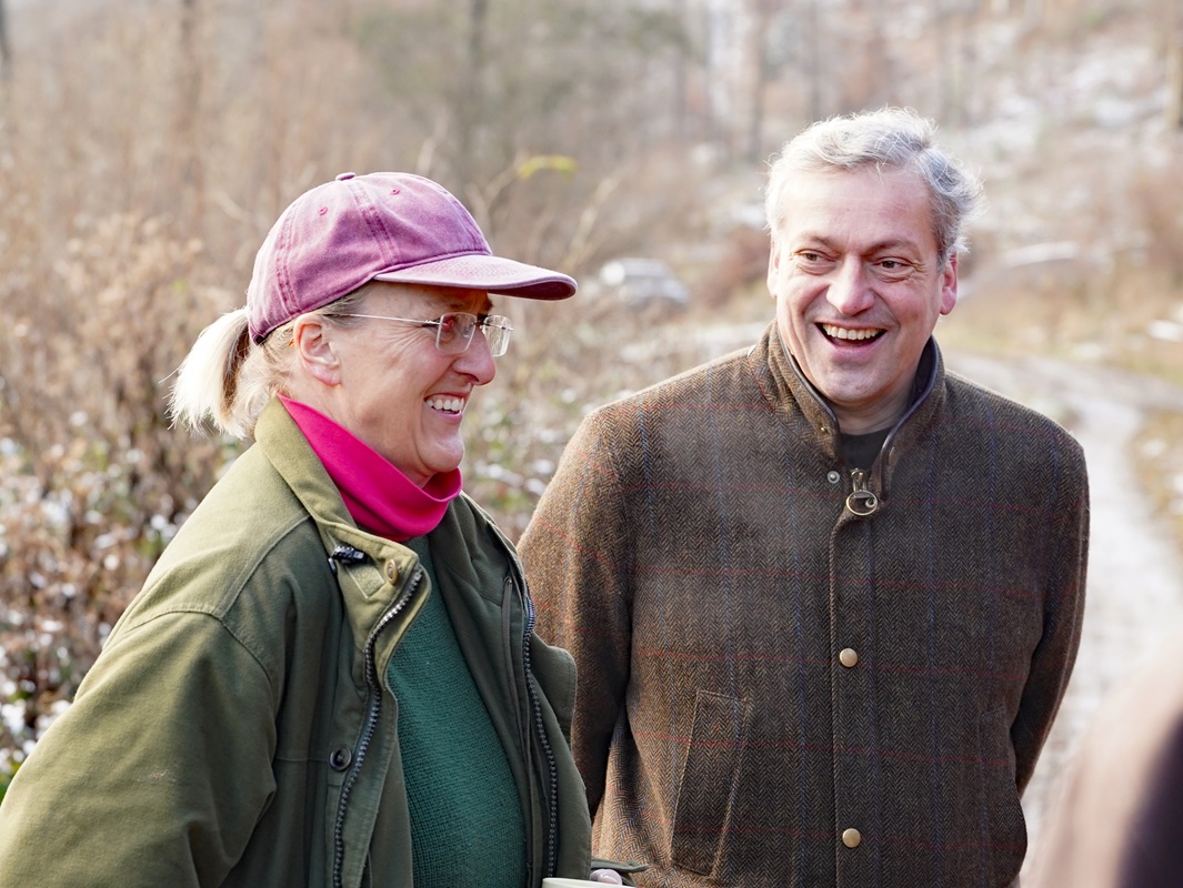 Eindrücke von der Kanzlertanne im Wald der Familie von Wrede, vor der Fällung.