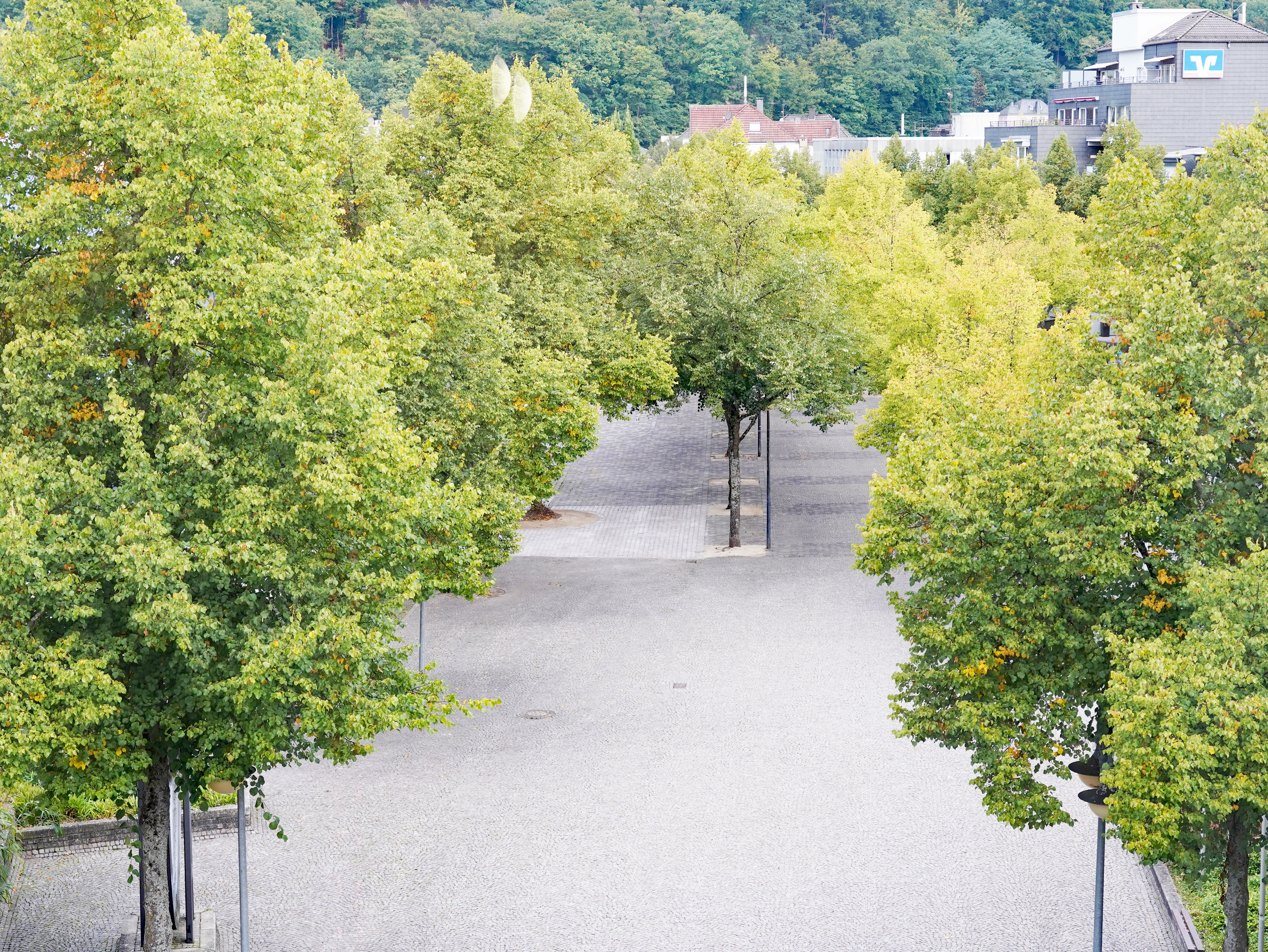 Eindrücke von den Bauarbeiten zur Erweiterung der Marktfläche am Rathausinnenhof und der Schützenhalle.