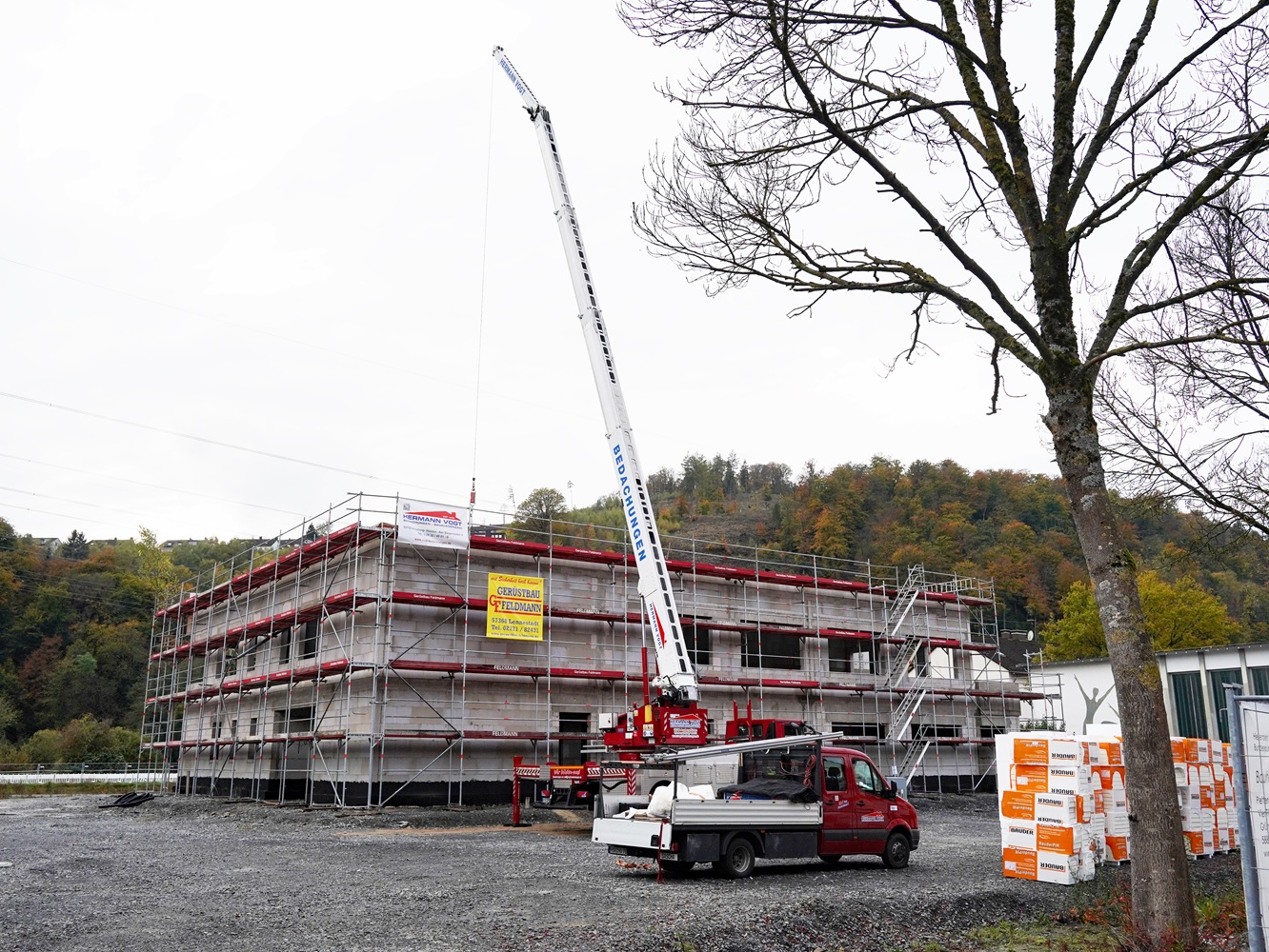 Eindrücke vom Richtfest des neuen Feuerwehrgerätehauses Ohle.
