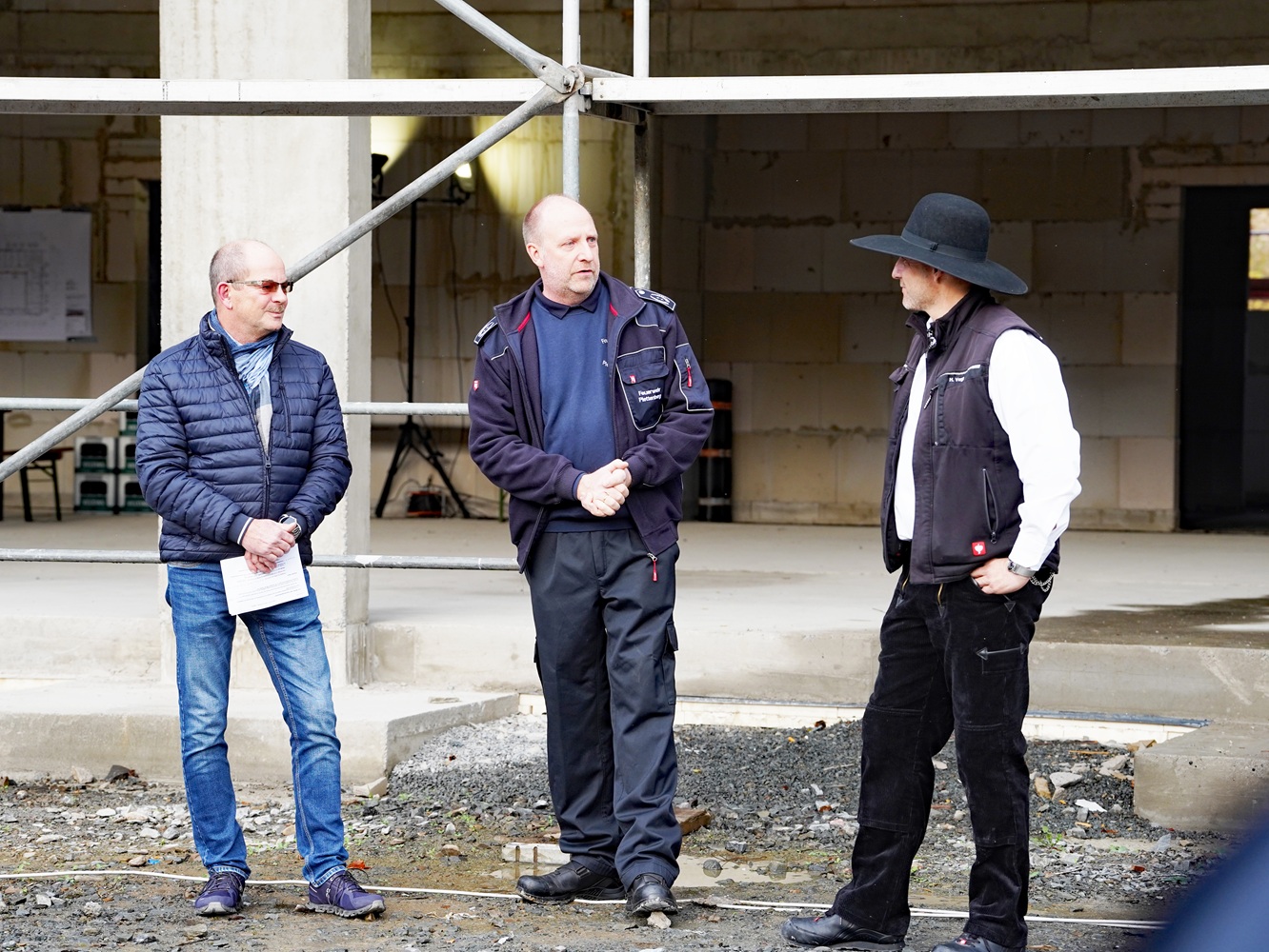 Wehrleiter Markus Bauckhage bei seiner Rede.