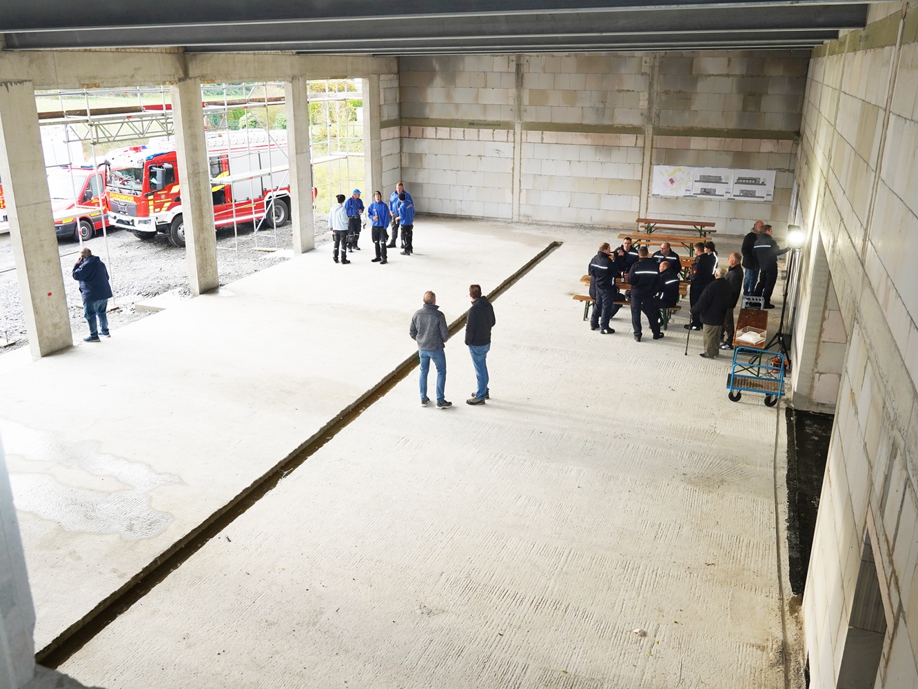 Eindrücke vom Richtfest des neuen Feuerwehrgerätehauses Ohle.