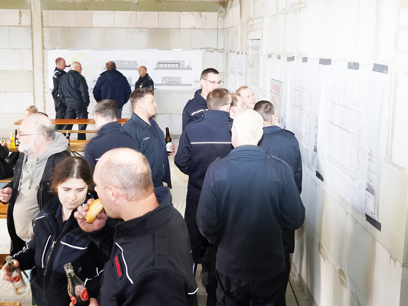 Eindrücke vom Richtfest des neuen Feuerwehrgerätehauses Ohle.