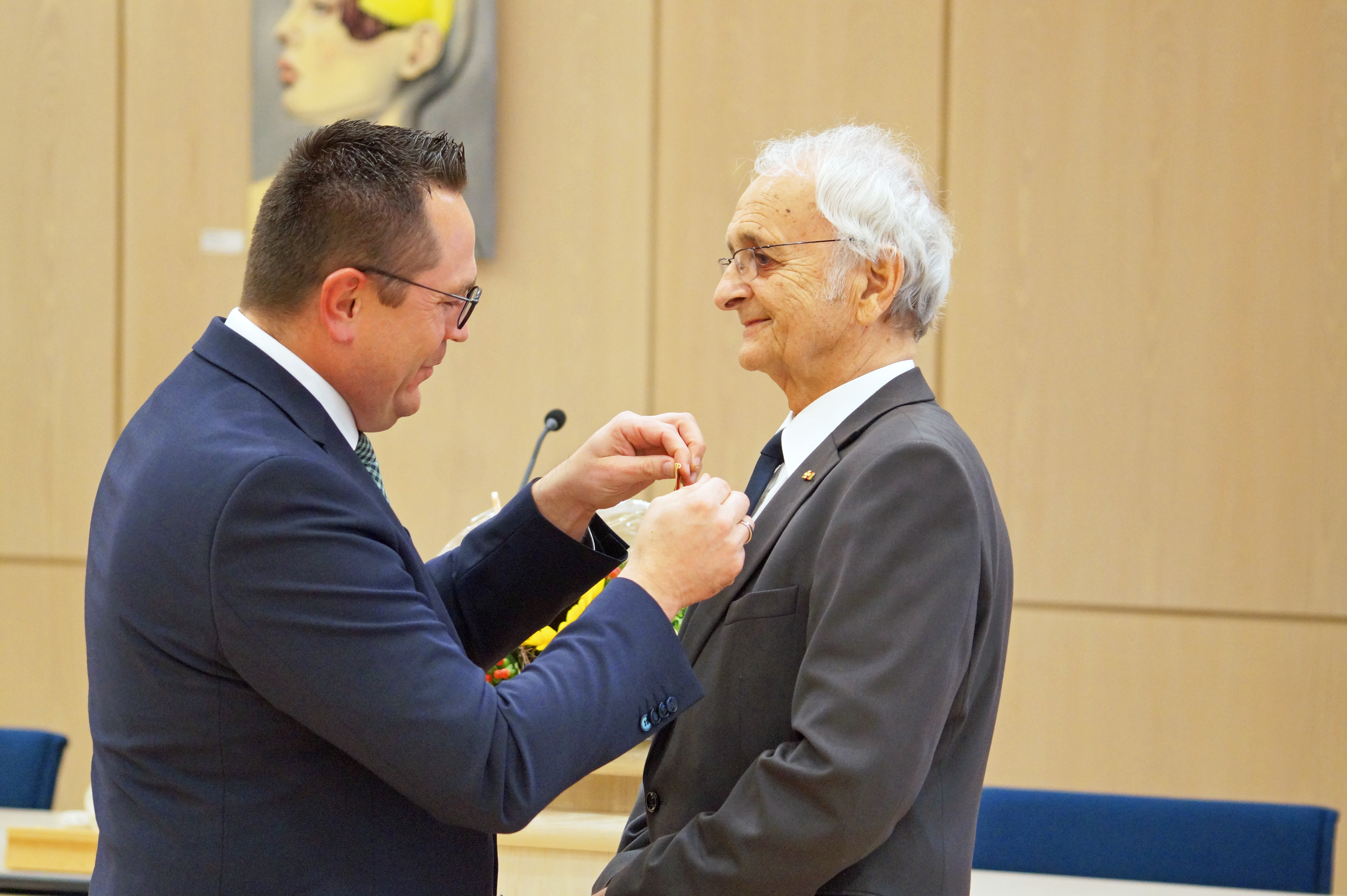 Eindrücke Verleihung Bundesverdienstkreuz an Klaus Ising.