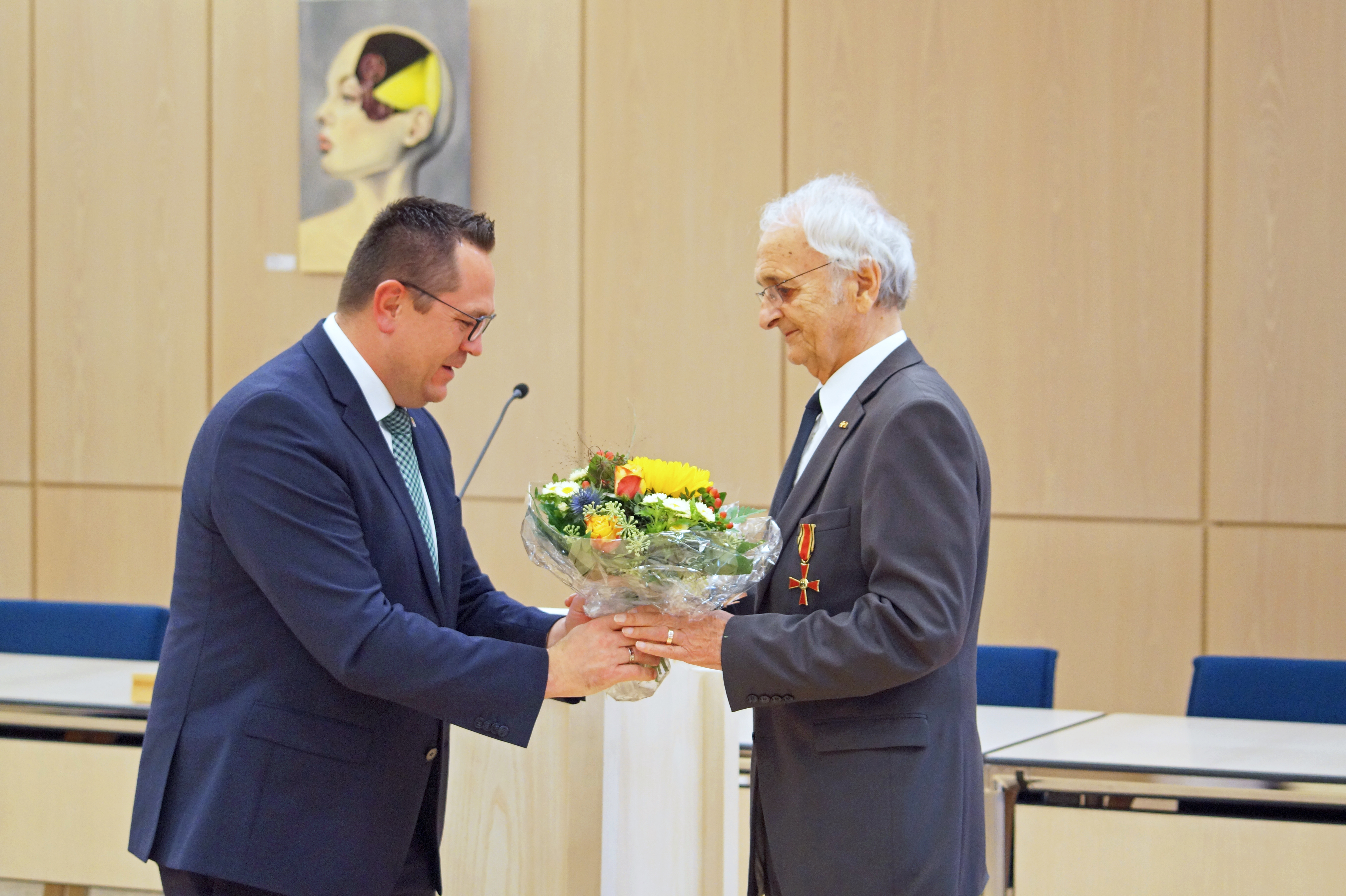 Eindrücke Verleihung Bundesverdienstkreuz an Klaus Ising.